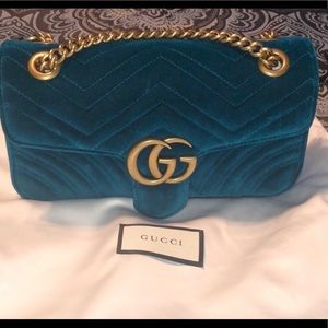 100% Authentic Gucci Velvet Marmont Bag